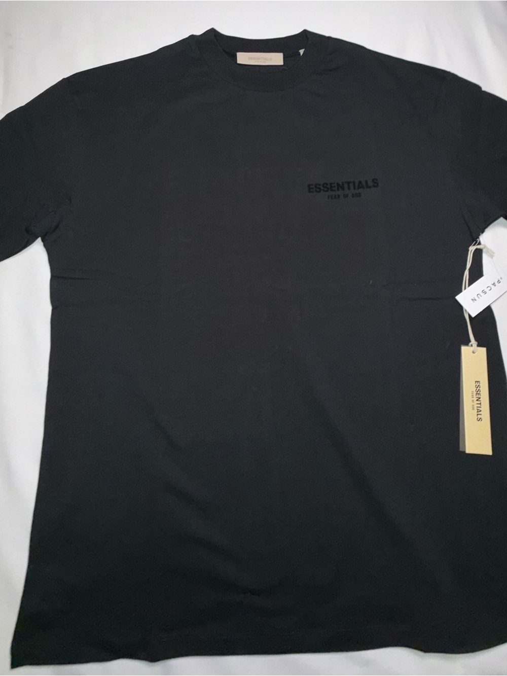 Essentials Men’s Black Short Sleeve Logo Tee